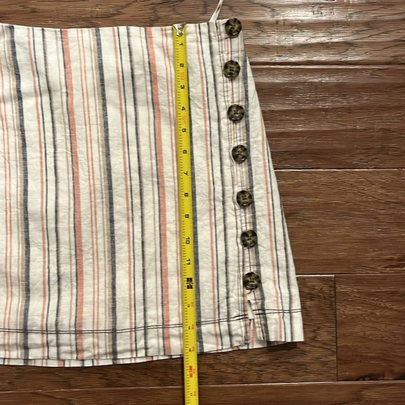 Free People Stripes on Sunday Mini Skirt Size 4 - Picture 8 of 10